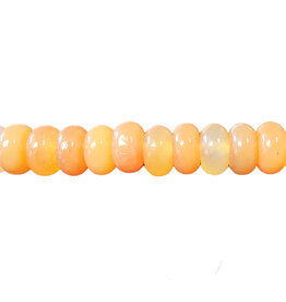 Carnelian Smooth Rondelle 16" Strand