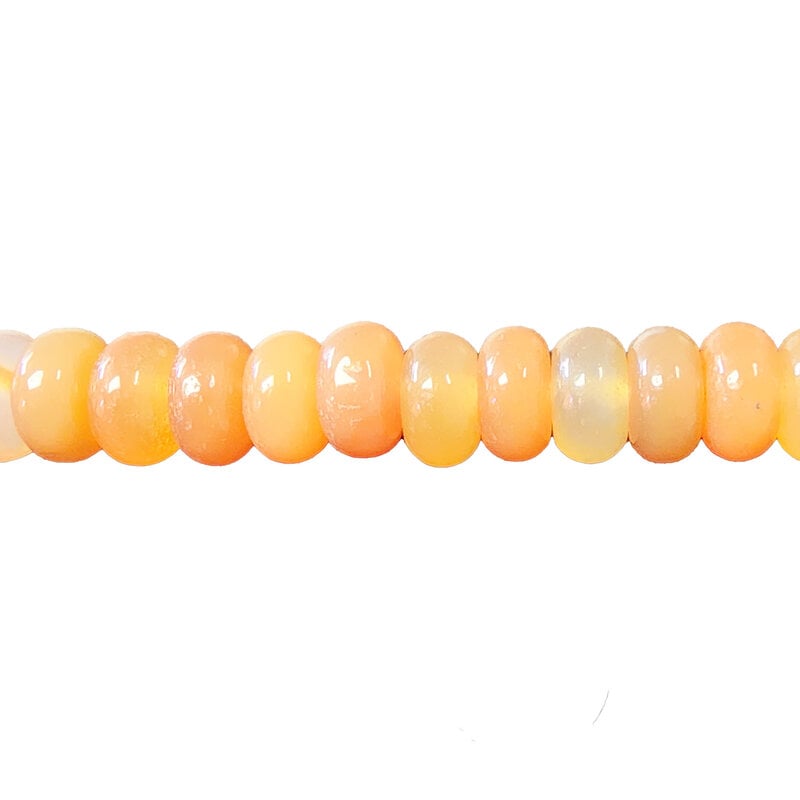 Carnelian Smooth Rondelle 16" Strand
