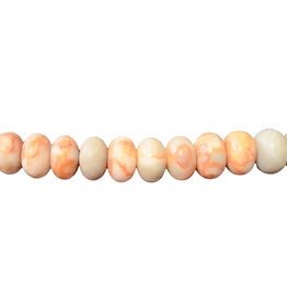 Red Picasso Jasper Smooth Rondelle 16" Strand