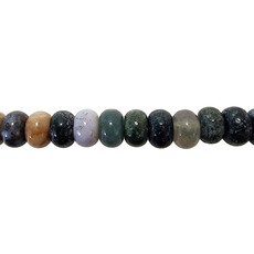 Ocean Jasper Smooth Rondelle 16" Strand