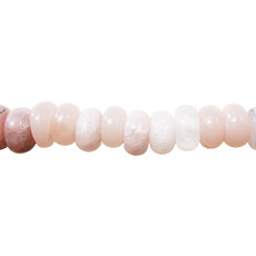 Pink Aventurine Smooth Rondelle 16" Strand