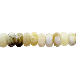 Rutilated Agate Smooth Rondelle 16" Strand
