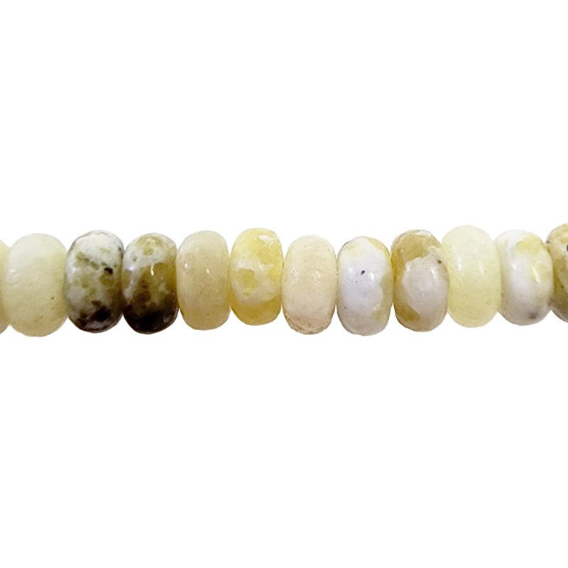 Rutilated Agate Smooth Rondelle 16" Strand