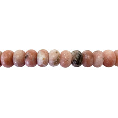 Matte Red Picasso Jasper Smooth Rondelle 16" Strand