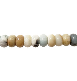 Mixed Amazonite Smooth Rondelle 16" Strand