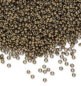 #11 Rocaille Seed Bead Opaque Metallic Dark Bronze 25gms