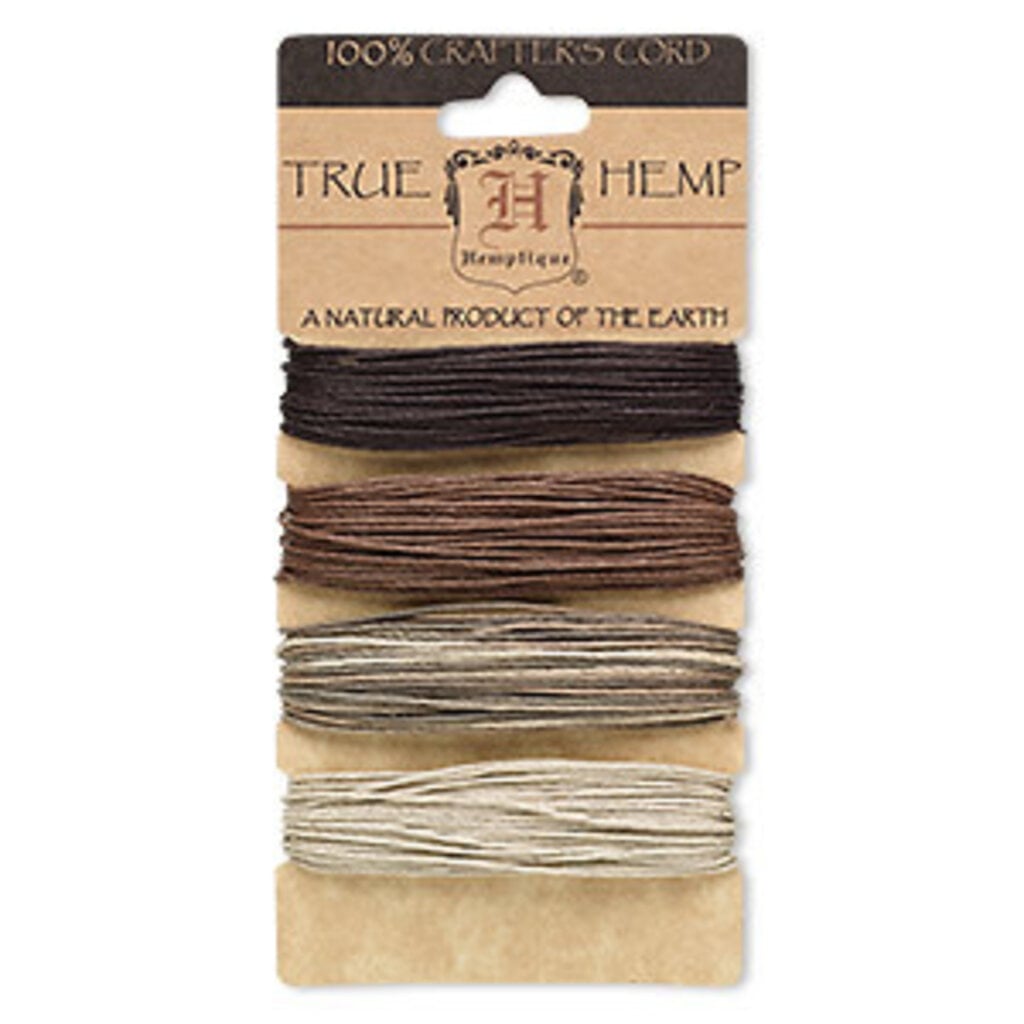 - Hemp 4 Col-Asstd. Colors  EARTHY 1.0mm 120Ft