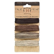 - Hemp 4 Col-Asstd. Colors  EARTHY 1.0mm 120Ft
