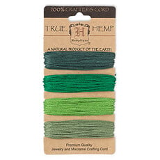 - Hemp 4 Col-Green Shades EMERALD #20-1mm 120Ft