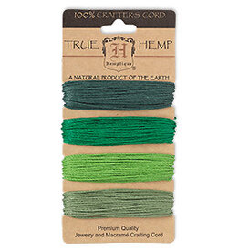 - Hemp 4 Col-Green Shades EMERALD #20-1mm 120Ft