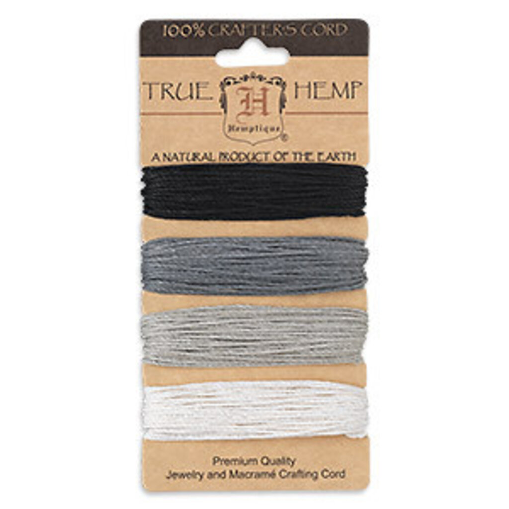 - Hemp 4 Col-ONYX Shades #20-1.0mm 120Ft