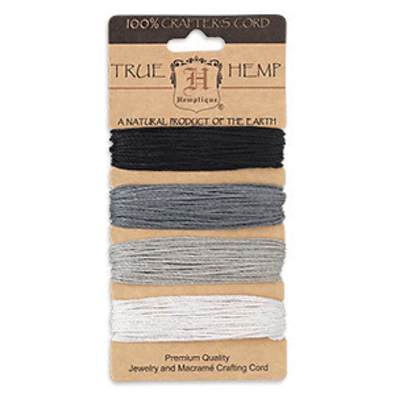 - Hemp 4 Col-ONYX Shades #20-1.0mm 120Ft