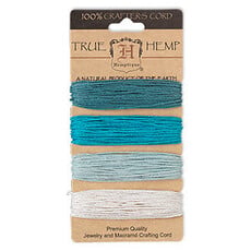 - Hemp 4 Col-Blue Shades AQUAMARINE #20-1.0mm 120Ft