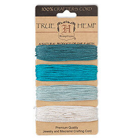 - Hemp 4 Col-Blue Shades AQUAMARINE #20-1.0mm 120Ft
