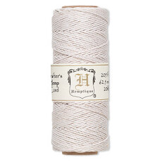Hemp Cord White 1.0mm 205ft spool