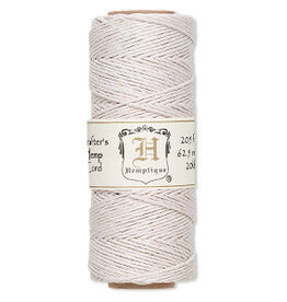 Hemp Cord White 1.0mm 205ft spool