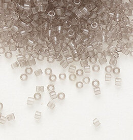 Miyuki Delica #11 Transparent Grey-Enameled Crystal Clear 7.5 gram vial
