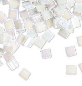 Miyuki Tila Opaque White Pearl AB 10Gms 1054