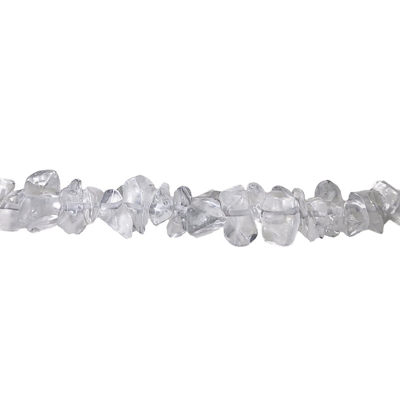 Crystal Quartz Gemstone Chips Medium 32" Strand
