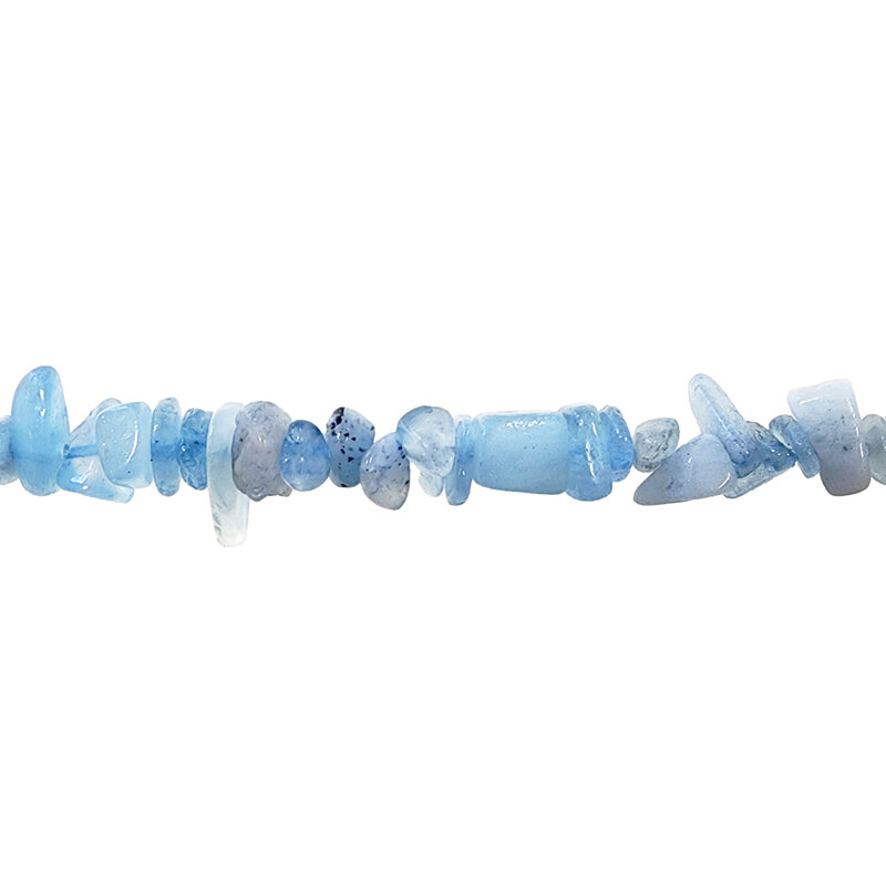 Aquamarine Gemstone Chips Medium 32" Strand