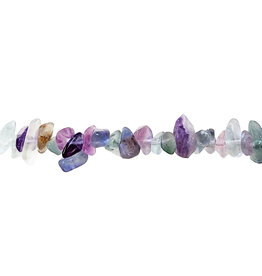Fluorite Gemstone Chips Medium 32" Strand