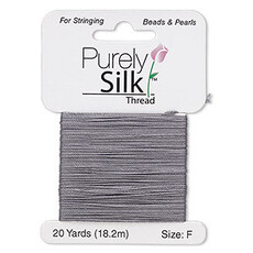 Purely Silk Thread Silk Dark Grey F 20Yrds