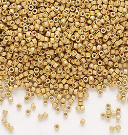 Miyuki Delica #11 Duracoat Galvanized Matte Gold DB1832FV 7.5gms