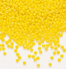 Preciosa Sb#11 Loose Opaque Rainbow Yellow 50gm pkg.