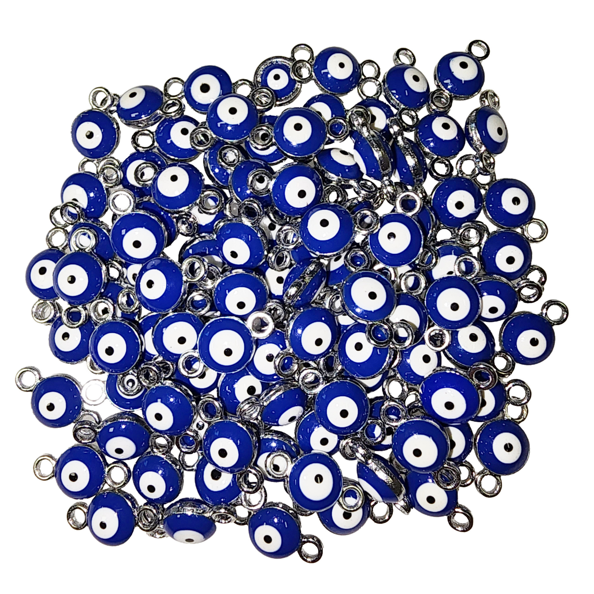 Double Loop Evil Eye Charms 3pcs. - Bead World Incorporated