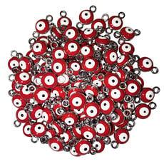 Double Loop Evil Eye Charms 3pcs.