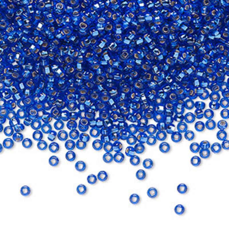 Preciosa Sb#11 SH TP Silver-Lined Light Blue 50gm pkg.