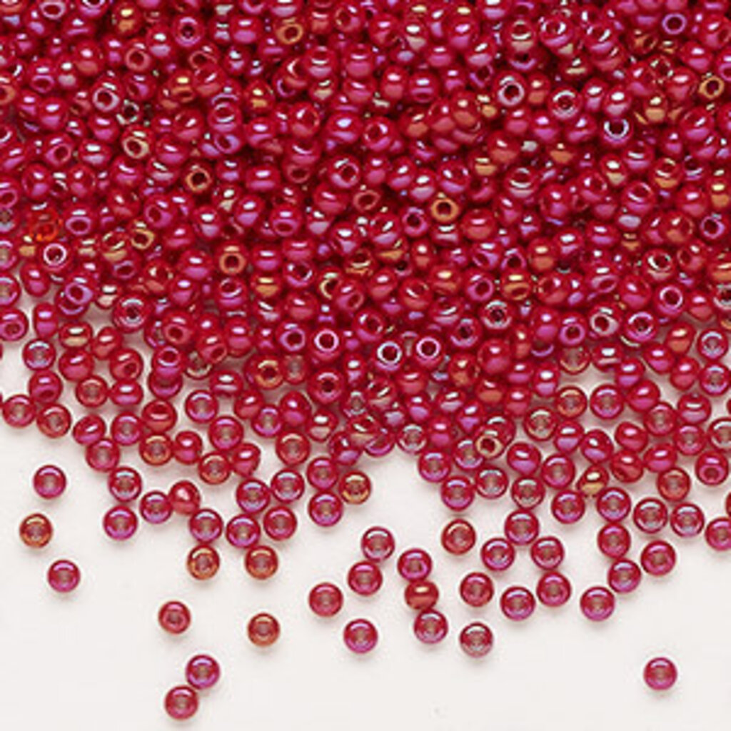Preciosa Sb#11 Loose Opaque Rainbow Ruby Red 50gm pkg.