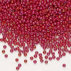 Preciosa Sb#11 Loose Opaque Rainbow Ruby Red 50gm pkg.