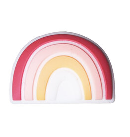 Pink Rainbow Silicone Charm 18x25mm