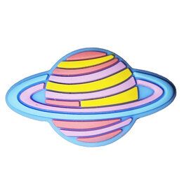 Saturn Silicone Charm 22x37mm
