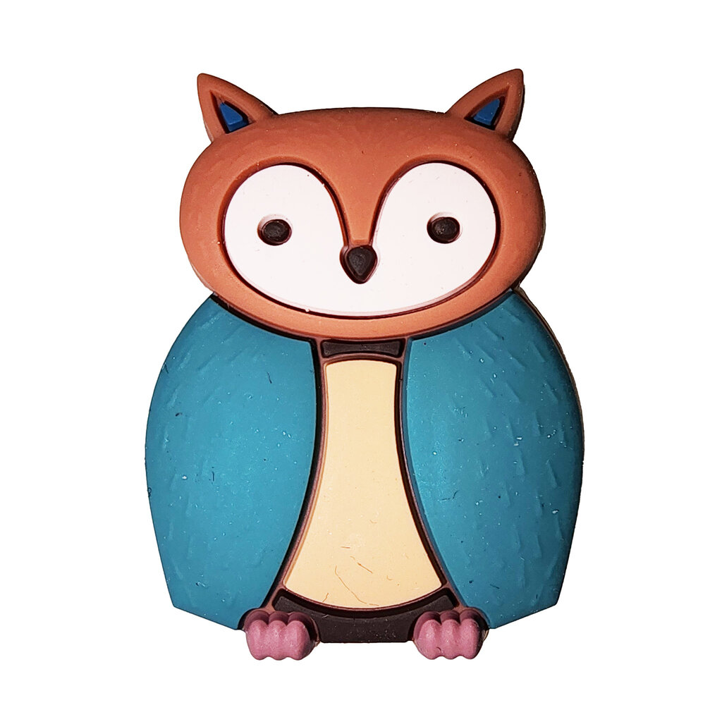 Owl Silicone Charm 33x25mm