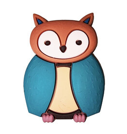 Owl Silicone Charm 33x25mm