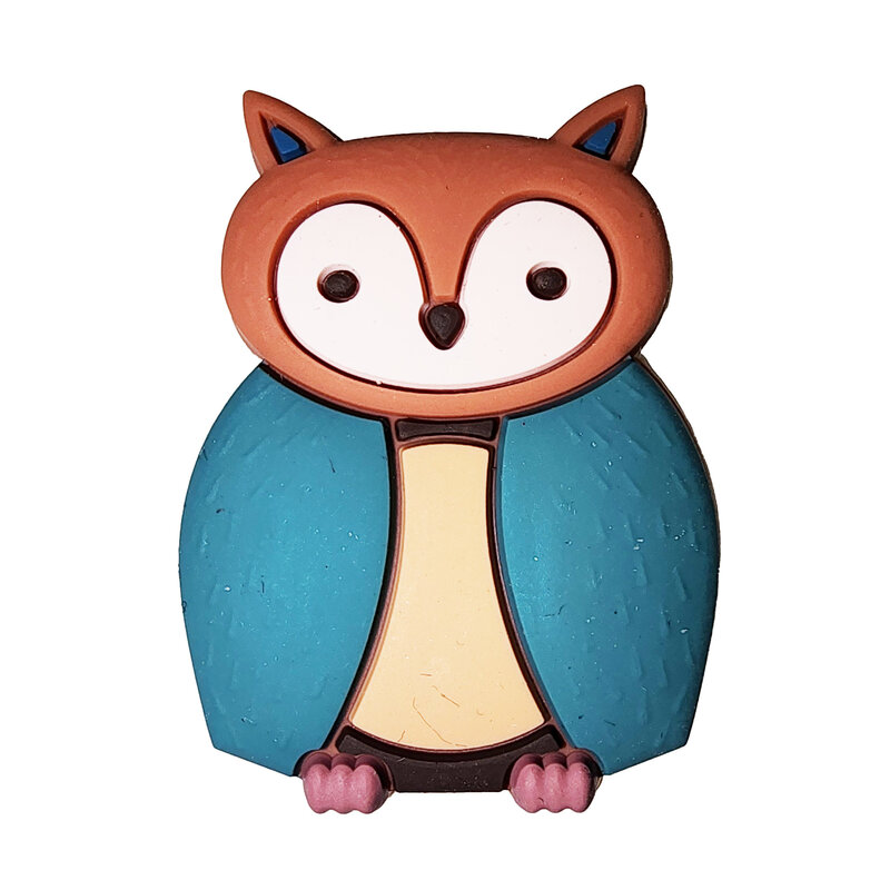 Owl Silicone Charm 33x25mm
