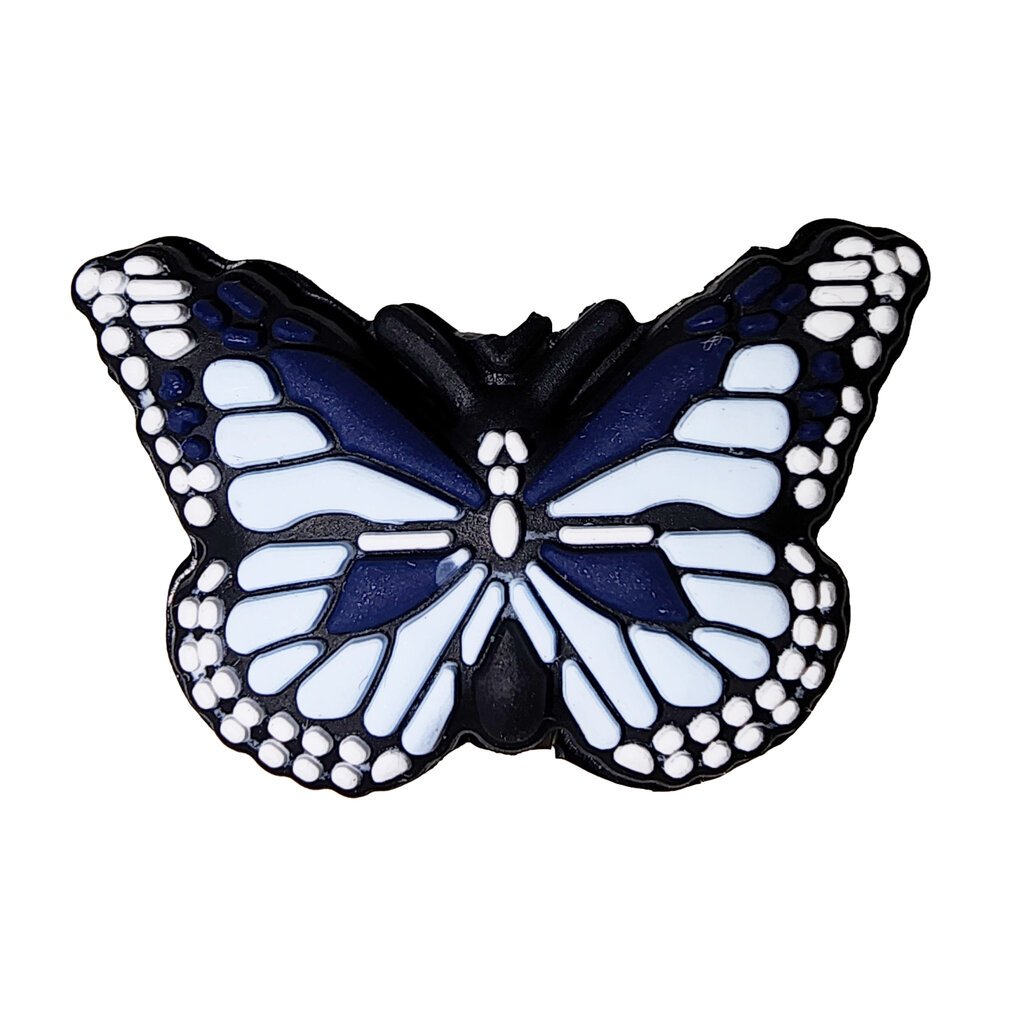 Blue Butterfly Silicone Charm 20x30mm