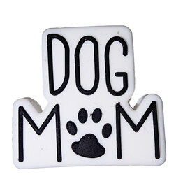Silicone Bead Dog Mom Silicone Charm 23x25mm
