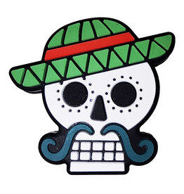 Sugar Skull Silicone Charm 30x33mm