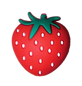 Strawberry Silicone Charm 27x25mm