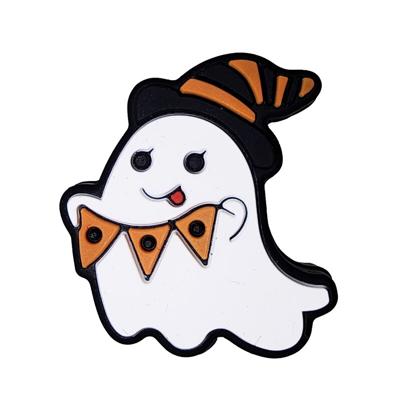 Silicone Bead Ghost Witch Silicone Charm 28x26mm