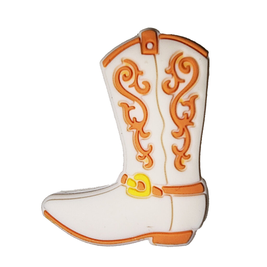 Cowboy Boot Silicone Charm 33x25mm