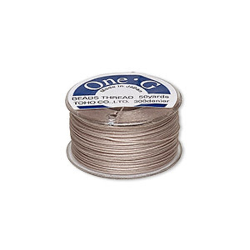 Toho Beads One-G Nylon Thread Beige #0 50YD