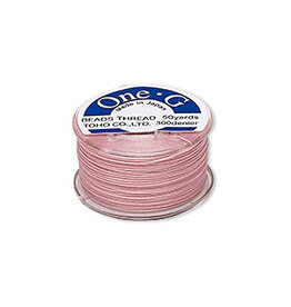 Toho Beads One-G Nylon Thread Pink #0 50YD