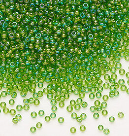 Preciosa Sb#11 Loose Translucent Rainbow  Lime Green 50-gm pkg.