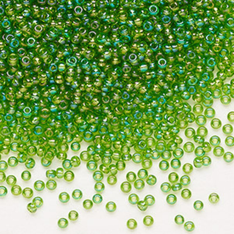 Preciosa Sb#11 Loose TL Rainbow  Lime Green 50gm pkg.