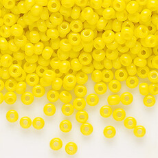 Preciosa Sb#8 Loose Opaque Lemon Yellow 50gm pkg.