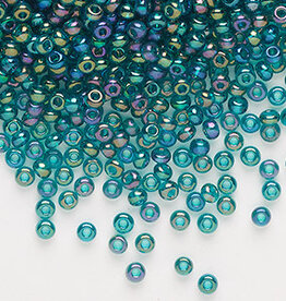 Preciosa Sb#8 Loose Translucent Rainbow Teal 50gm pkg.